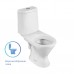 1P2103S0000BF Унитаз-компакт Грация белый, 2-х режимный, сидение полипропилен, гор вып 1.P210.3.S00.00B.F