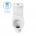 1P2103S0000BF Унитаз-компакт Грация белый, 2-х режимный, сидение полипропилен, гор вып 1.P210.3.S00.00B.F