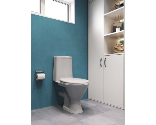 1P2103S0000BF Унитаз-компакт Грация белый, 2-х режимный, сидение полипропилен, гор вып 1.P210.3.S00.00B.F