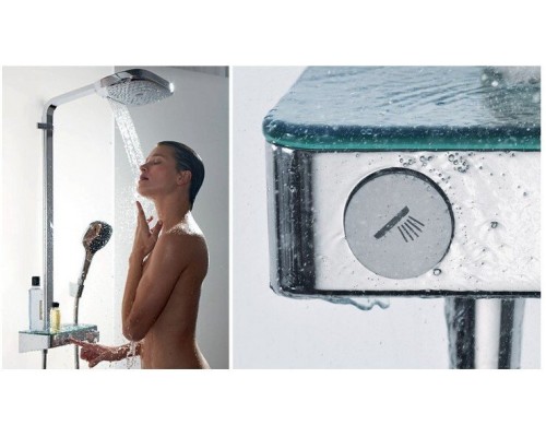 13151000 HG Ecostat Select термостатический смеситель для ванны с кнопками управления, хром 13151000