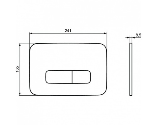 R0123AC OLEAS™ M3 Механическая панель смыва, двойной смыв, белый R0123AC