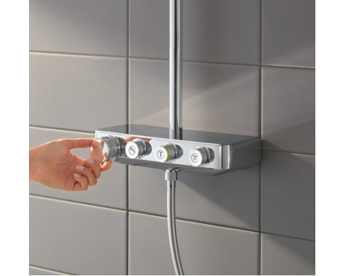 26508000 Euphoria SmartControl 310 DUO Cube Душевая система с термостатом, хром 26508000