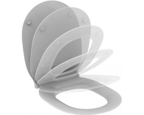 E036601 CONNECT AIR Тонкое сидение и крышка, с функцией плавного закрытия, дюропласт E036601