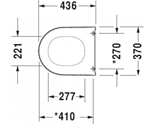 0063810000 (0063810095) STARСK 3 Сидение для унитаза с крышкой 0063810000