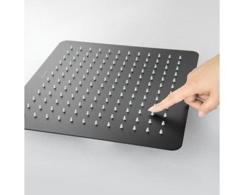 AQ2074MB квадратный верхний душ 3003002 мм, матовый черный AQ2074MB