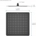 AQ2074MB квадратный верхний душ 3003002 мм, матовый черный AQ2074MB