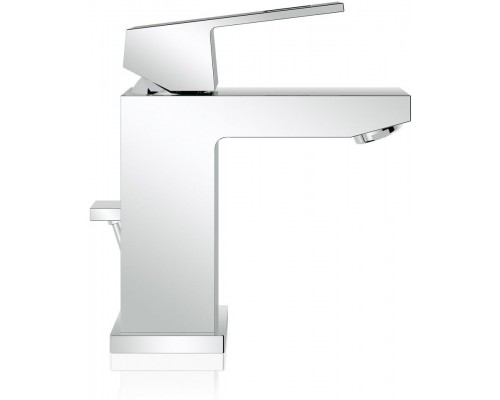 2312700E Eurocube Смеситель для раковины с донным клапаном и ограничением расхода воды, хром (замена 23127000) 2312700E