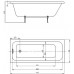 Ванна Мия прямоугольная 14070 см MIY140-0000001
