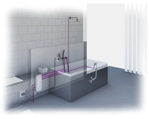 28991000 Talentofill Наливной, сливной и переливной гарнитур для анатомических ванн (встраиваемая часть) 28991000