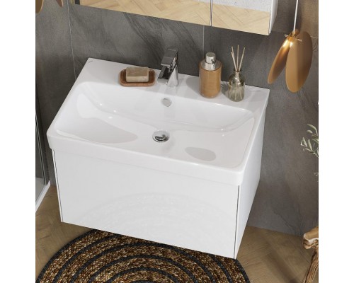 1A2630K0AX2B0 Набор: 1A263001AX2B0 Тумба-умывальник Асти 70 Белый матовый/Белый глянец/ 1WH501628 Умывальник Адриана 70 1A2630K0AX2B0