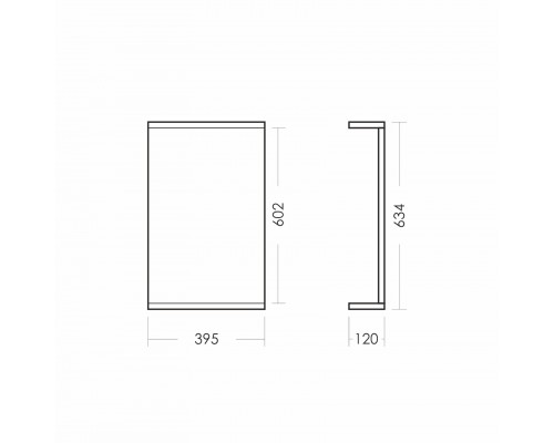 МАНГО Зеркало 395х720х120, бел MNGSAMR40018W1