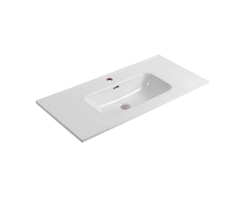 AQ77100-MG Комплект мебели: Тумба 100см ВЕГА с раковиной AQ4100-00, 2 ящика, цвет серый мат AQ77100-MG