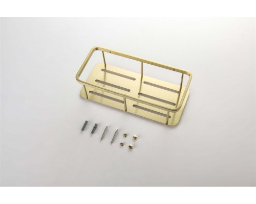 AQ4936BG полка для душа, шлиф. золото AQ4936BG