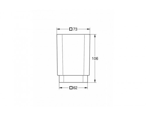 40783000 Selection Cube Стакан, хром 40783000