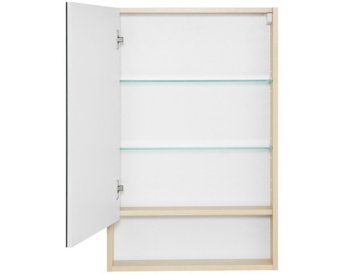 1A252102SDB20 Зеркальный шкаф Сканди 55 Белый/Дуб Верона 1A252102SDB20