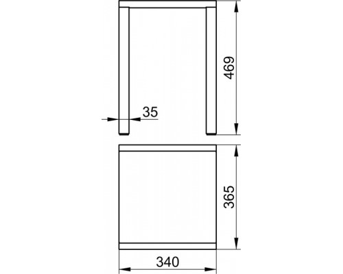 14982010037 PLAN Табурет, подходит также для душевой зоны, нагрузка: 100 kg, хром/темно-серый (RAL 7021) 14982010037