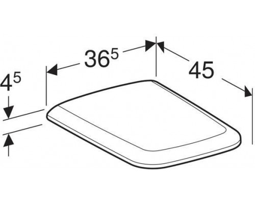 500.837.01.1 iCon Square Сиденье для унитаза (quick release, soft-close) 500.837.01.1