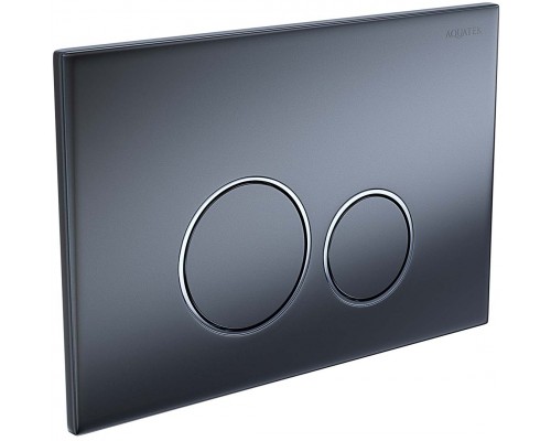 KDI-0000035 (005C-1) Панель смыва Оружейная сталь матовая ободок хром (клавиши круглые) KDI-0000035