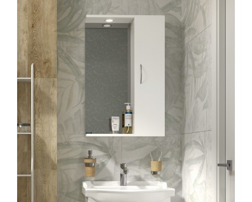 ИДЕАЛ-01 Зеркало 520х820х176, бел IDLSAMR56019W1