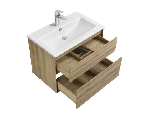 1A2795K0LYC70 Набор: 1A279501LYC70 Тумба-умывальник Либерти 75 Дуб Эльвезия/1WH501619 Раковина Элина 75 1A2795K0LYC70