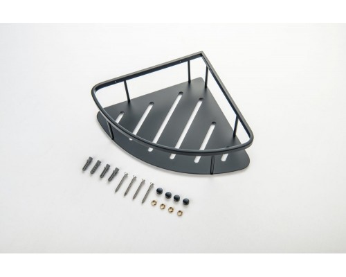 AQ4926MB угловая полка, матовый черный AQ4926MB