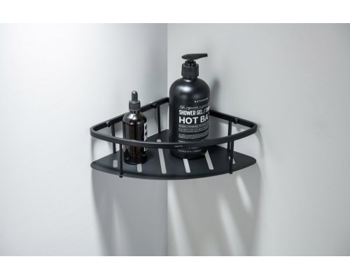 AQ4926MB угловая полка, матовый черный AQ4926MB