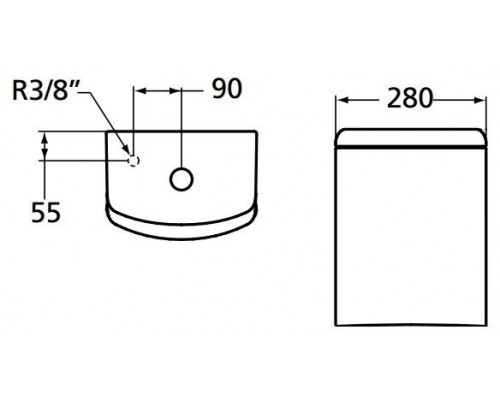 T416401 Ventuno бачок T416401