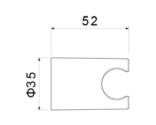 AQ2404MB держатель ручного душа, матовый черный AQ2404MB