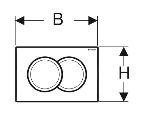 458.149.21.1 Инсталляция Geberit Duofix для подвесного унитаза, 112 см, со смывным бачком Delta 12 см, смывная клавиша Delta01, крепёж к стене, Хром 458.149.21.1