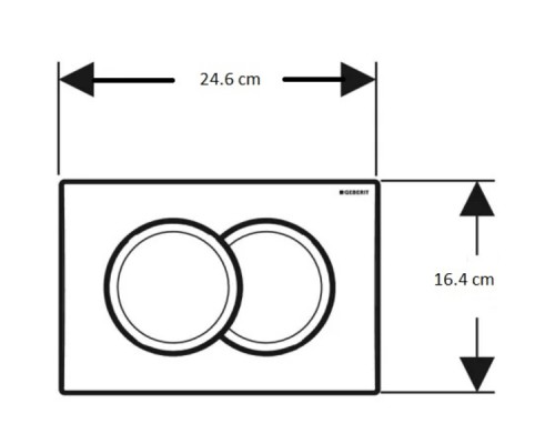 458.149.21.1 Инсталляция Geberit Duofix для подвесного унитаза, 112 см, со смывным бачком Delta 12 см, смывная клавиша Delta01, крепёж к стене, Хром 458.149.21.1