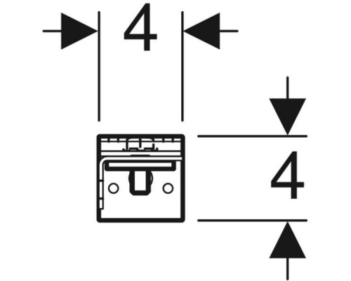458.149.21.1 Инсталляция Geberit Duofix для подвесного унитаза, 112 см, со смывным бачком Delta 12 см, смывная клавиша Delta01, крепёж к стене, Хром 458.149.21.1