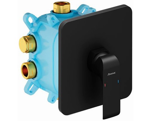 Смеситель настенный без переключателя FL 066.20 для R-box черный X070180