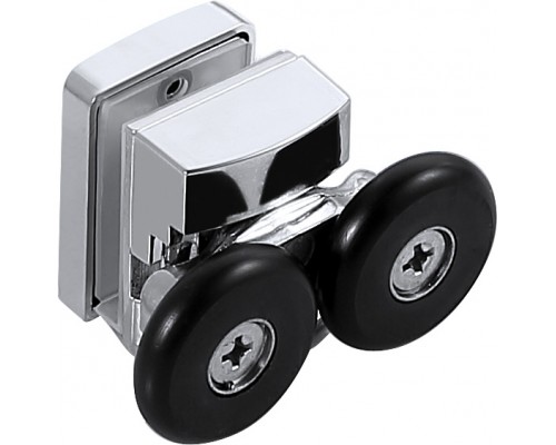 AQ ARI RA 10020CH Душевая дверь двухэлементная, раздвижная1000x2000 профиль хром, стекло прозрачное (AQ NAA 6121-100) AQ ARI RA 10020CH