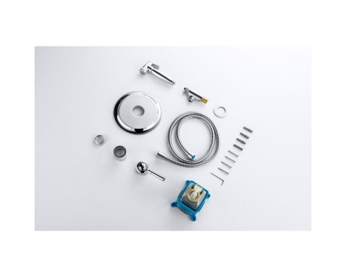 AQ1519CR КЛАССИК набор с гигиеническим душем (смеситель + гигиеническая лейка + шланг + шланговое подсоединение с держателем) AQ1519CR