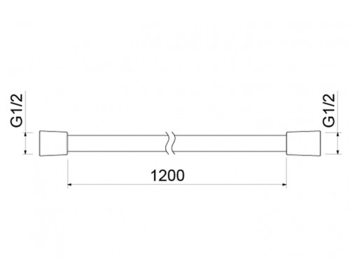 AQ2104BG шланг для душа 120 см ПВХ, шлиф. золото AQ2104BG