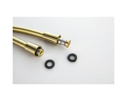 AQ2104BG шланг для душа 120 см ПВХ, шлиф. золото AQ2104BG