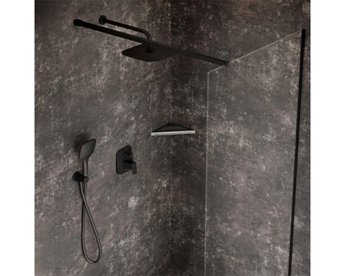 Смеситель встроенный с переключателем TD F 061.20 черный X070156