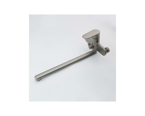 AQ1842BGM НИКА смеситель для ванны с длинным изливом, оружейная сталь AQ1842BGM