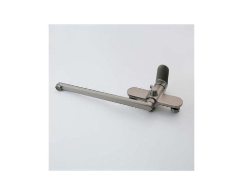 AQ1842BGM НИКА смеситель для ванны с длинным изливом, оружейная сталь AQ1842BGM