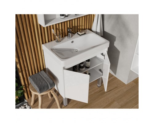 1A2789K0SD010 Набор: 1A278901SD010 Тумба-умывальник Сканди Doors 70 Белый/1WH501628 Раковина Адриана 70 1A2789K0SD010