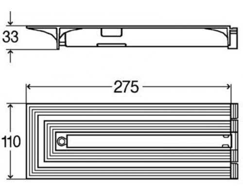 708931 Advantix Vario Концевая заглушка 275 x 110, модель 4965.16 708931