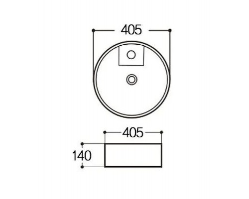 AQ5212-00 ЕВРОПА раковина 405405140 для установки на столешницу AQ5212-00
