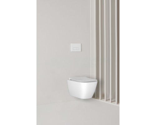 T533001 I.LIFE B Подвесной безободковый унитаз с технологией RimLS+, глубокий смыв, + крепеж WW966066 + сиденье T500301 T533001