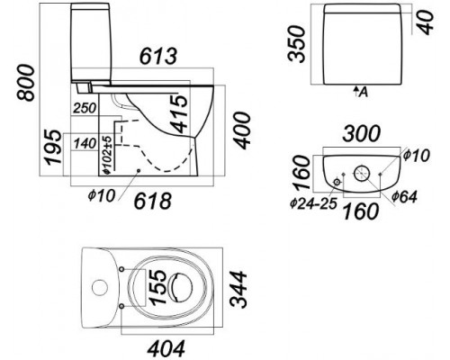 FEST COMFORT Унитаз-компакт Белый S1 (WC.CC/Fest/2-DM/WHT.G/S1) WC.CC/Fest/2-DM/WHT.G/S1