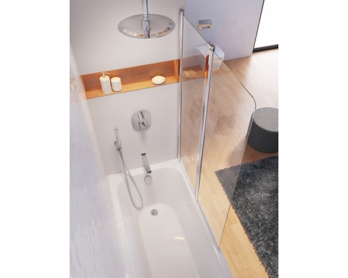 Вывод воды (излив) для умывальника/ванны длина 230 мм CR 027.00 X07P113