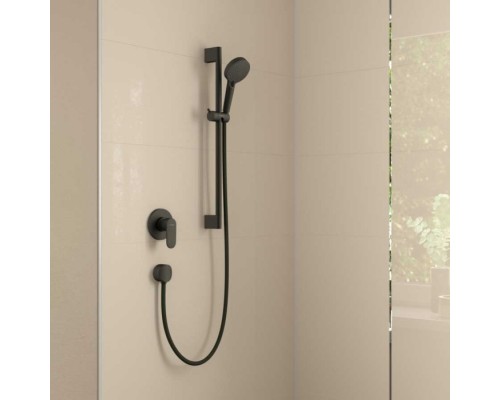 71649670S Set HG Vernis Blend смеситель для душа встройка (71649670+13620180), матовый черный 71649670S