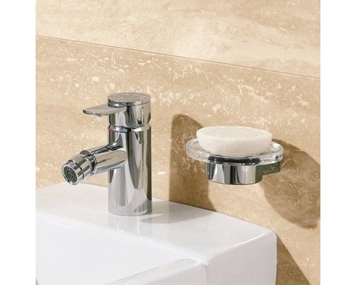 14955019000 PLAN Полочка для мыла с хрустальной мыльницей, хром 14955019000