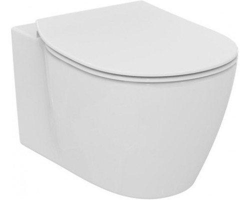 E771801 Connect Подвесной унитаз с полностью скрытым креплением, глубокий смыв, с крепежом TT0299327 (для скрытого монтажа - без боковых отверстий) E771801