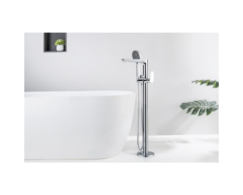 AQ1145CR БЕТТА смеситель для ванны напольный (внешняя и скрытая часть) AQ1145CR