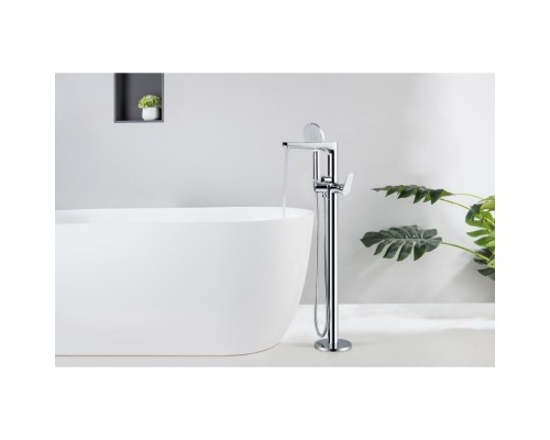 AQ1145CR БЕТТА смеситель для ванны напольный (внешняя и скрытая часть) AQ1145CR